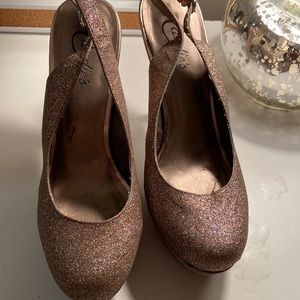 Candies 9 tall sparkly heel